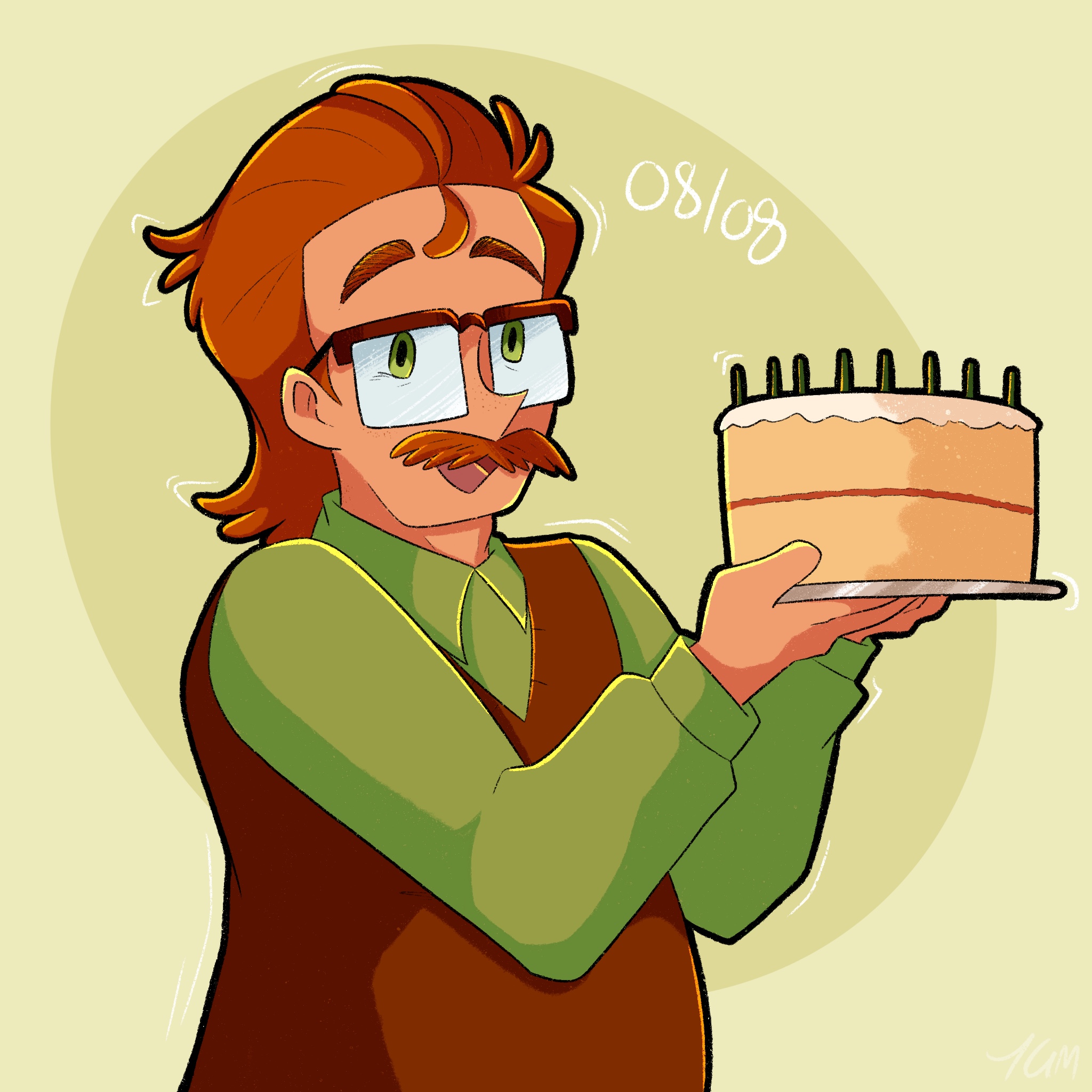 Archie birthday illustration, artwork from Mass Hysteria