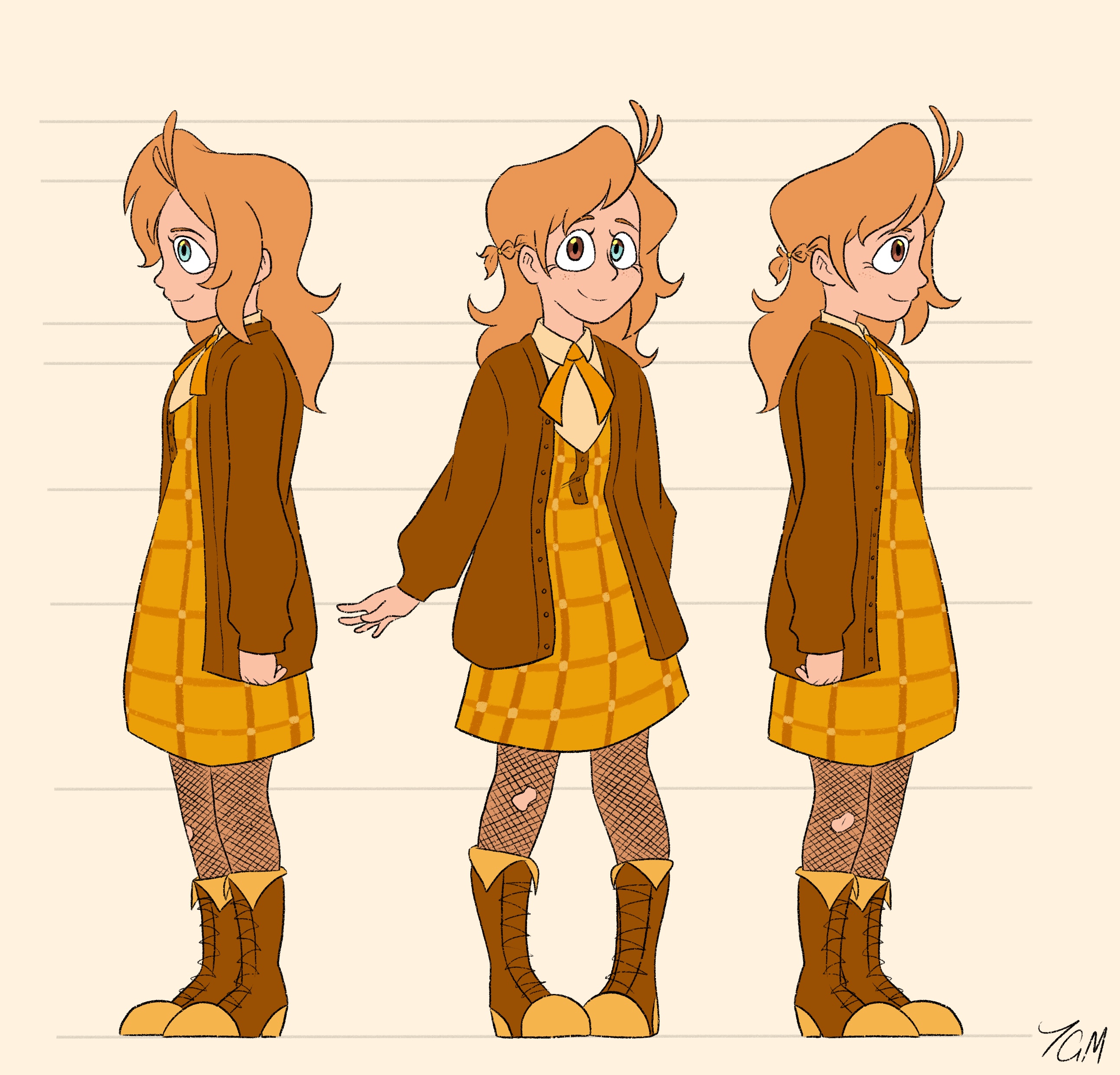 Wendy character turnaround, artwork from Mass Hysteria