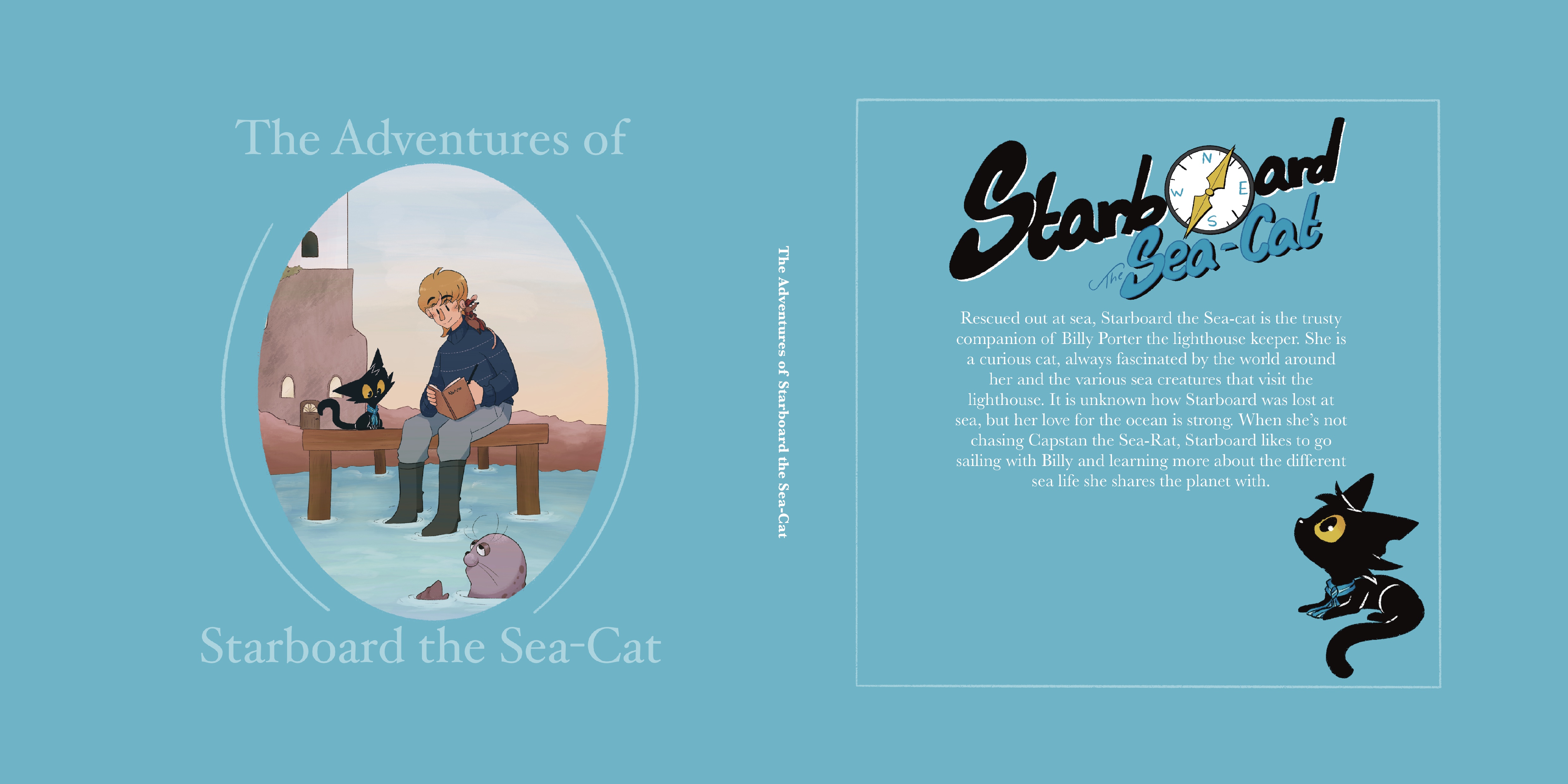 Book cover, artwork from Starboard the Sea-Cat