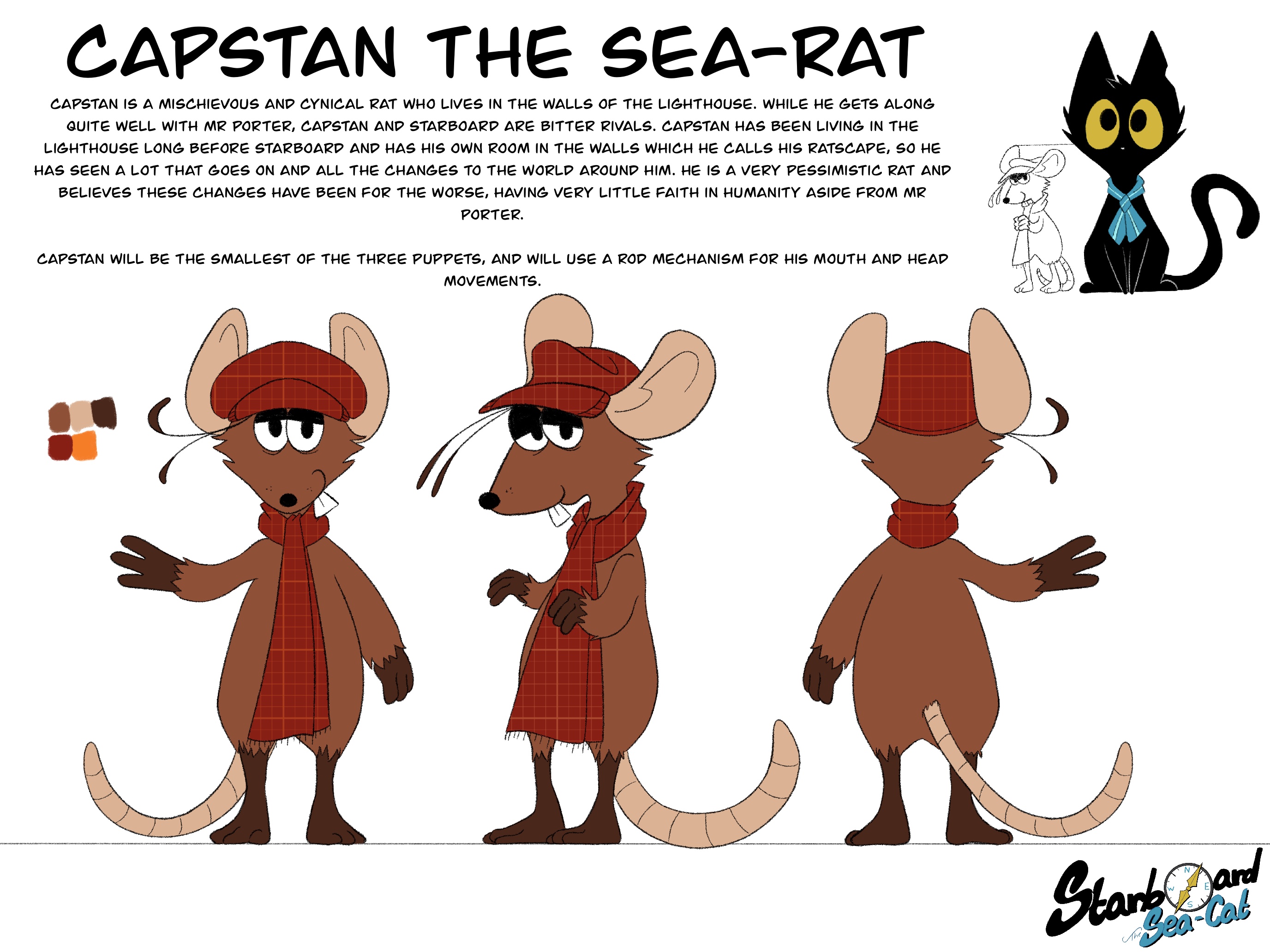 Capstan character sheet, artwork from Starboard the Sea-Cat